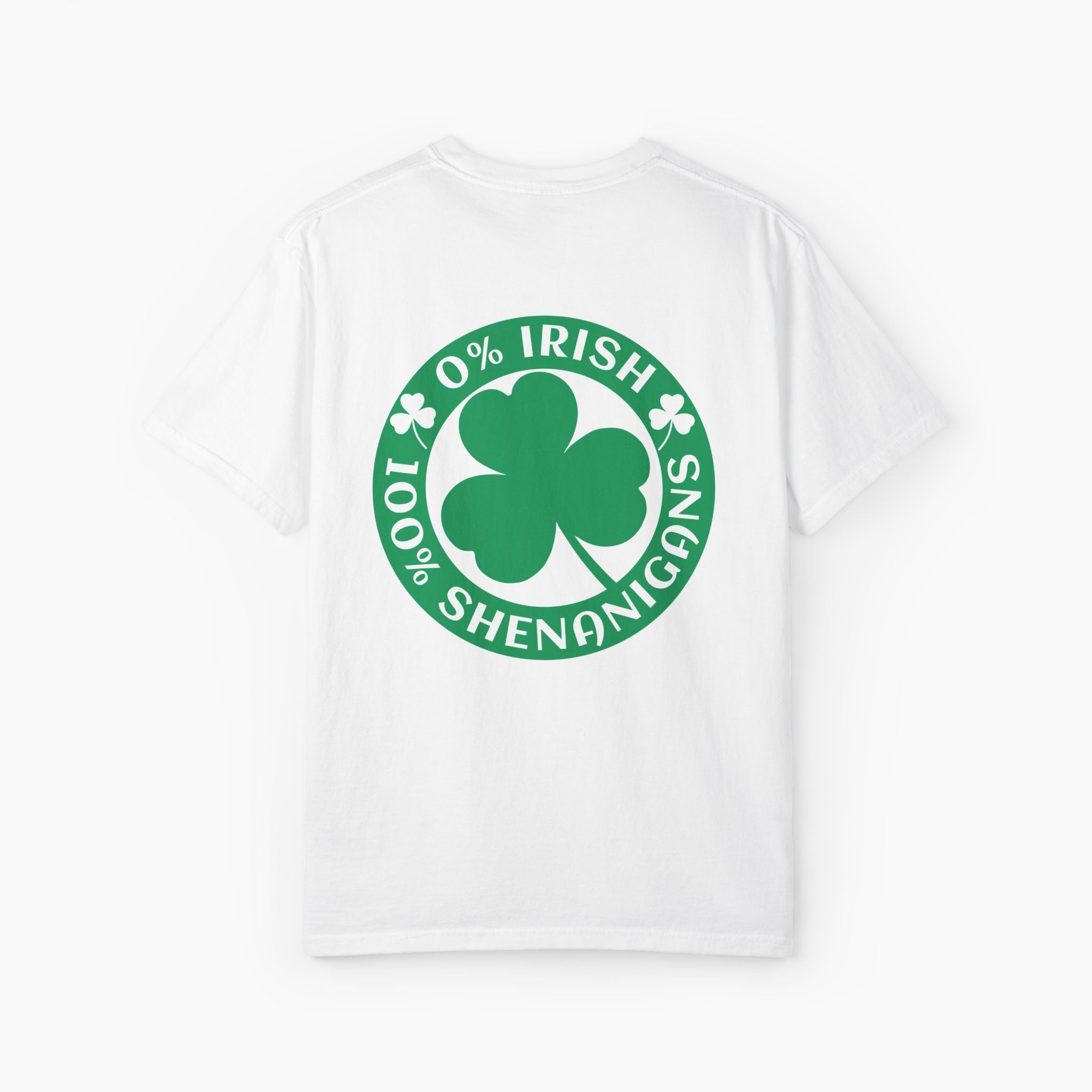 0% Irish 100% Shenanigans St Patrick's Day Oversized T-Shirt