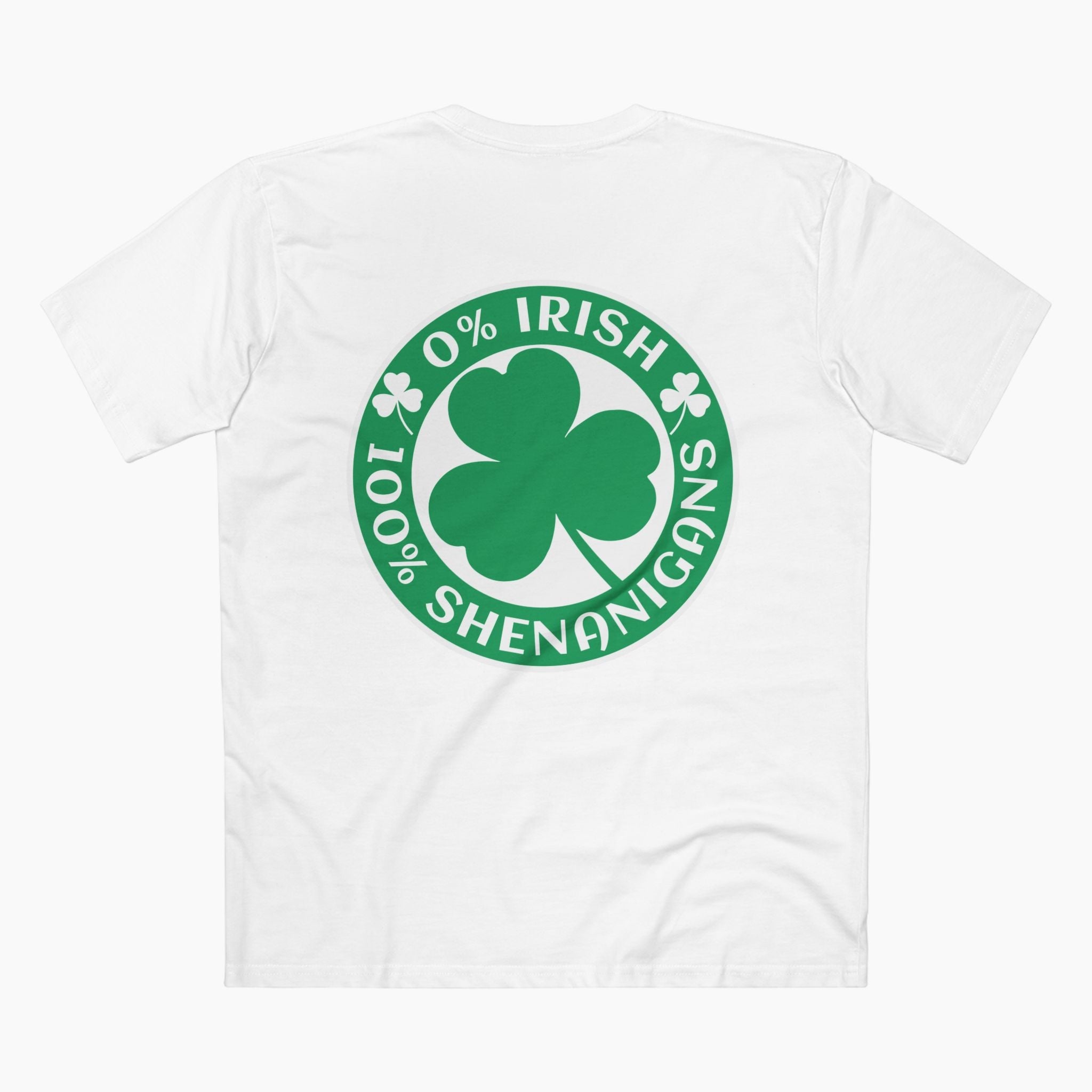0% Irish 100% Shenanigans St Patrick's Day Unisex Staple Tee
