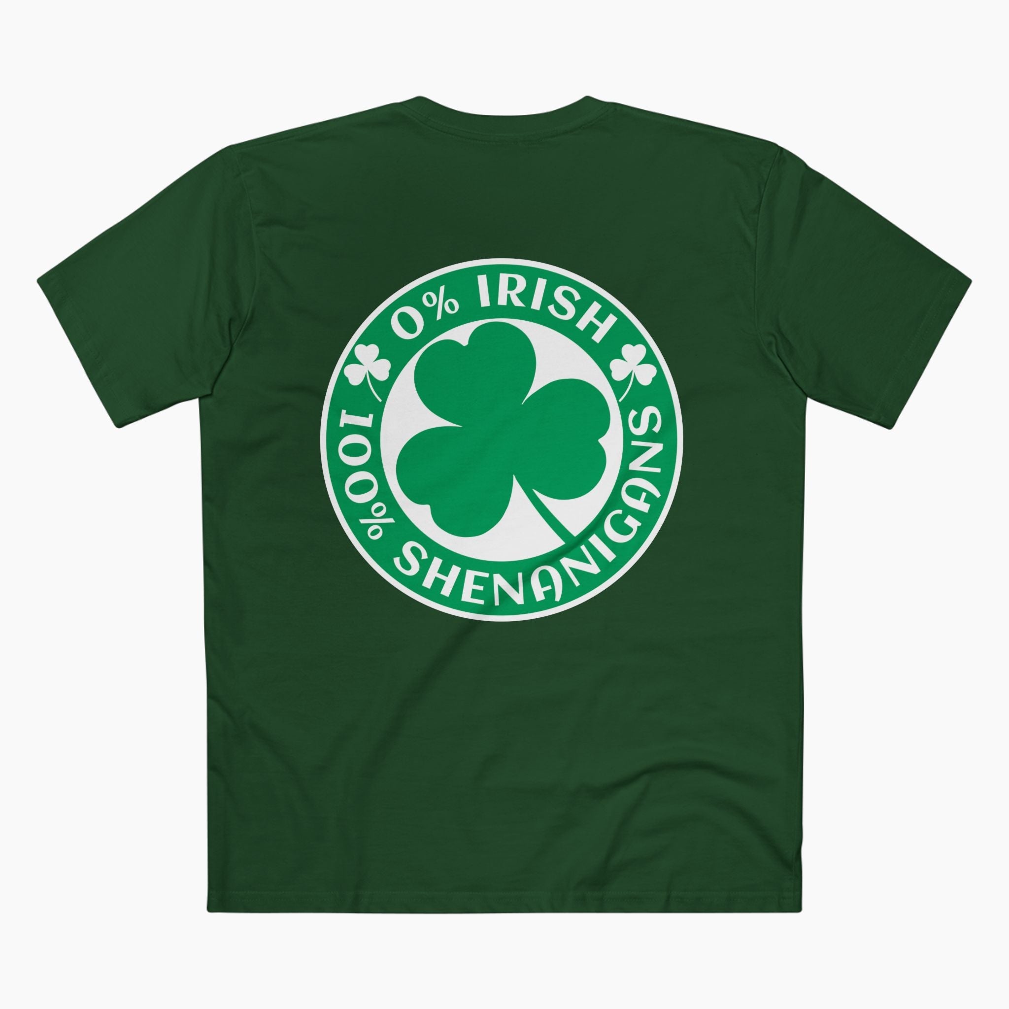 0% Irish 100% Shenanigans St Patrick's Day Unisex Staple Tee