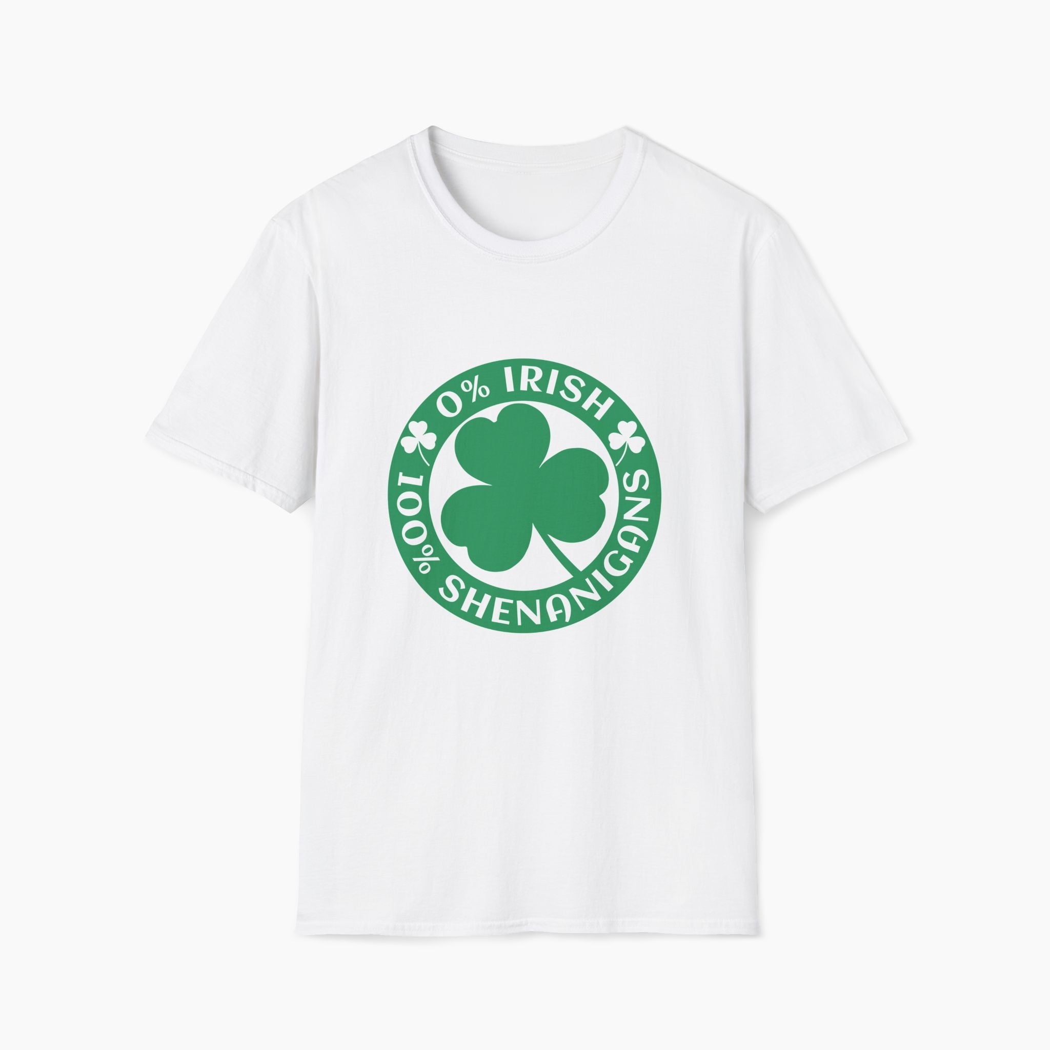 0% Irish 100% Shenanigans St Patrick's Day Unisex T-Shirt