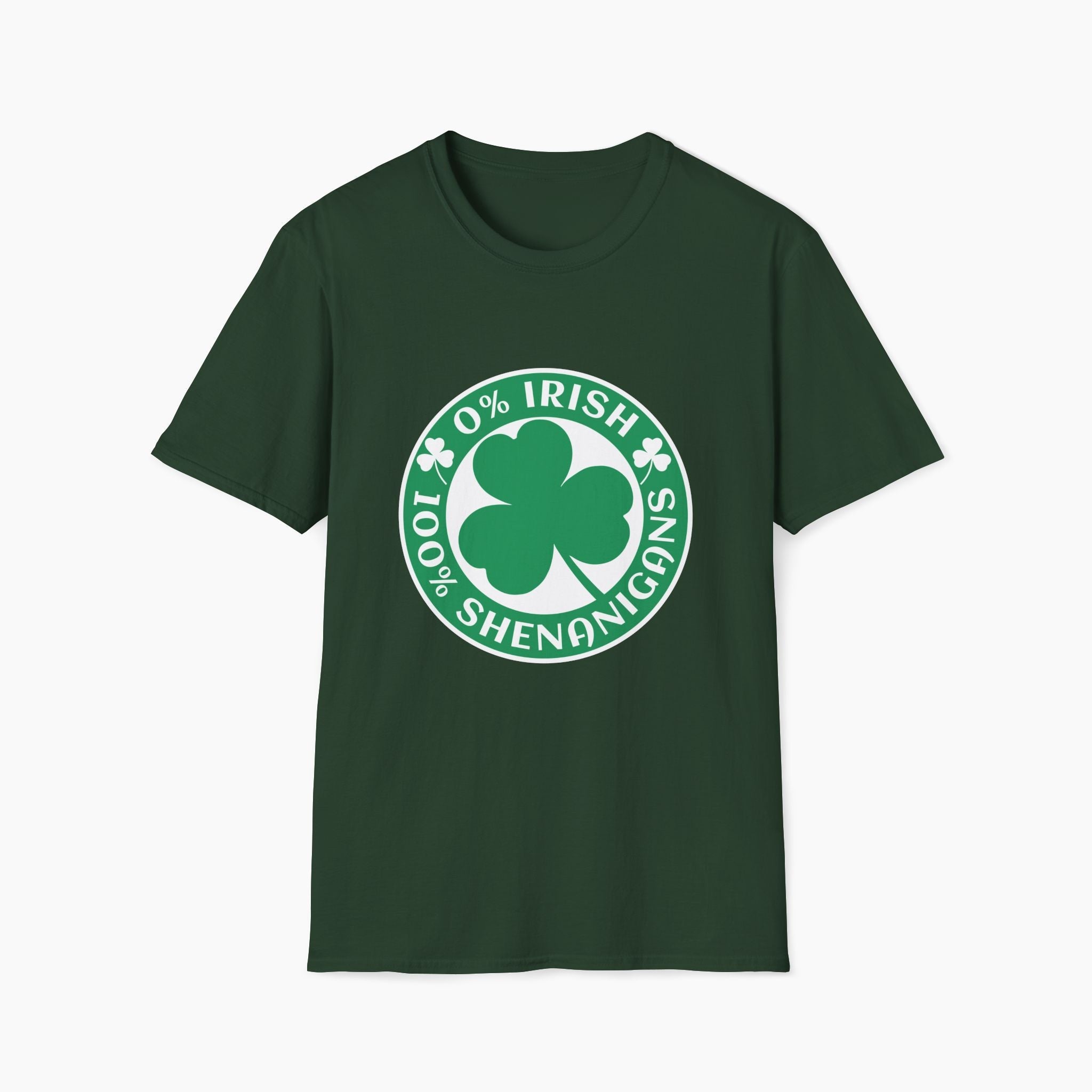 0% Irish 100% Shenanigans St Patrick's Day Unisex T-Shirt