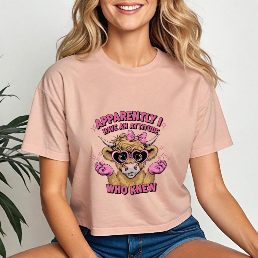 Apparently I Have an Attitude Crop Tee