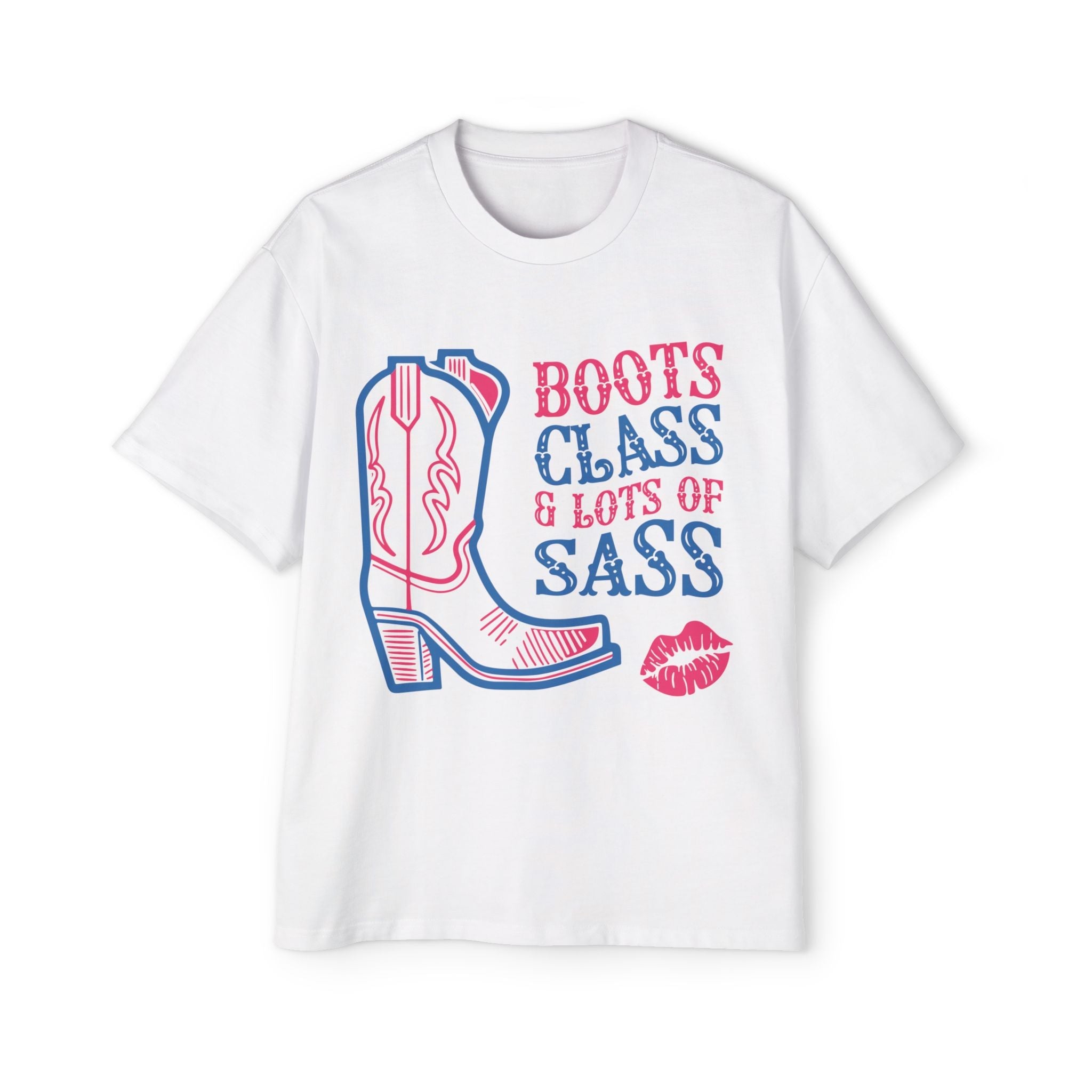 Boot Class Sass Western Oversized Tee - Style Circus