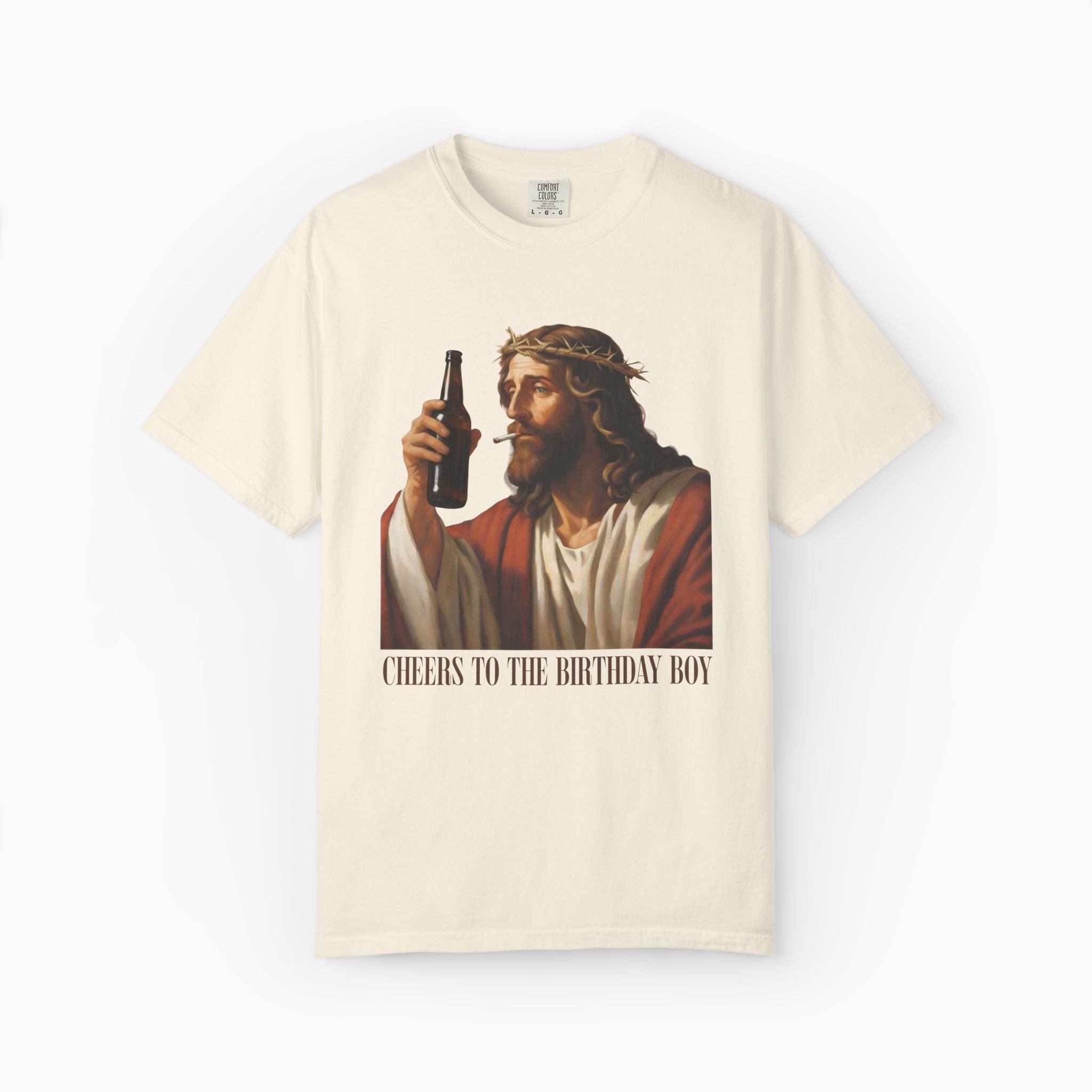 Cheers Jesus Birthday Oversized T-Shirt