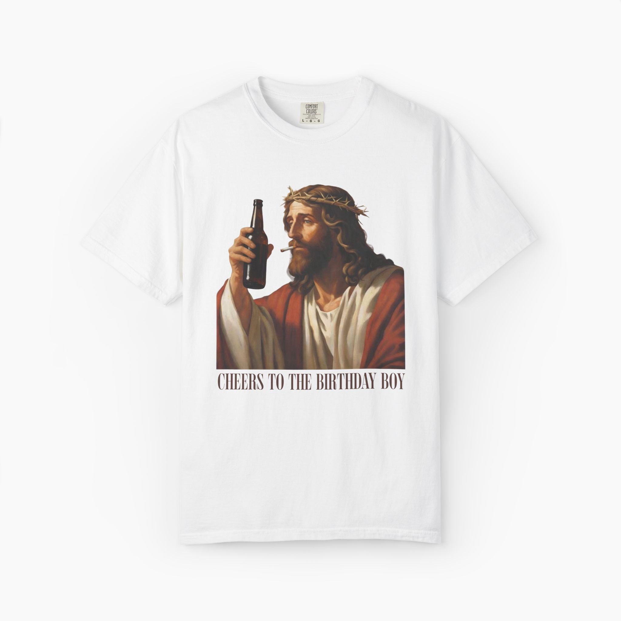 Cheers Jesus Birthday Oversized T-Shirt