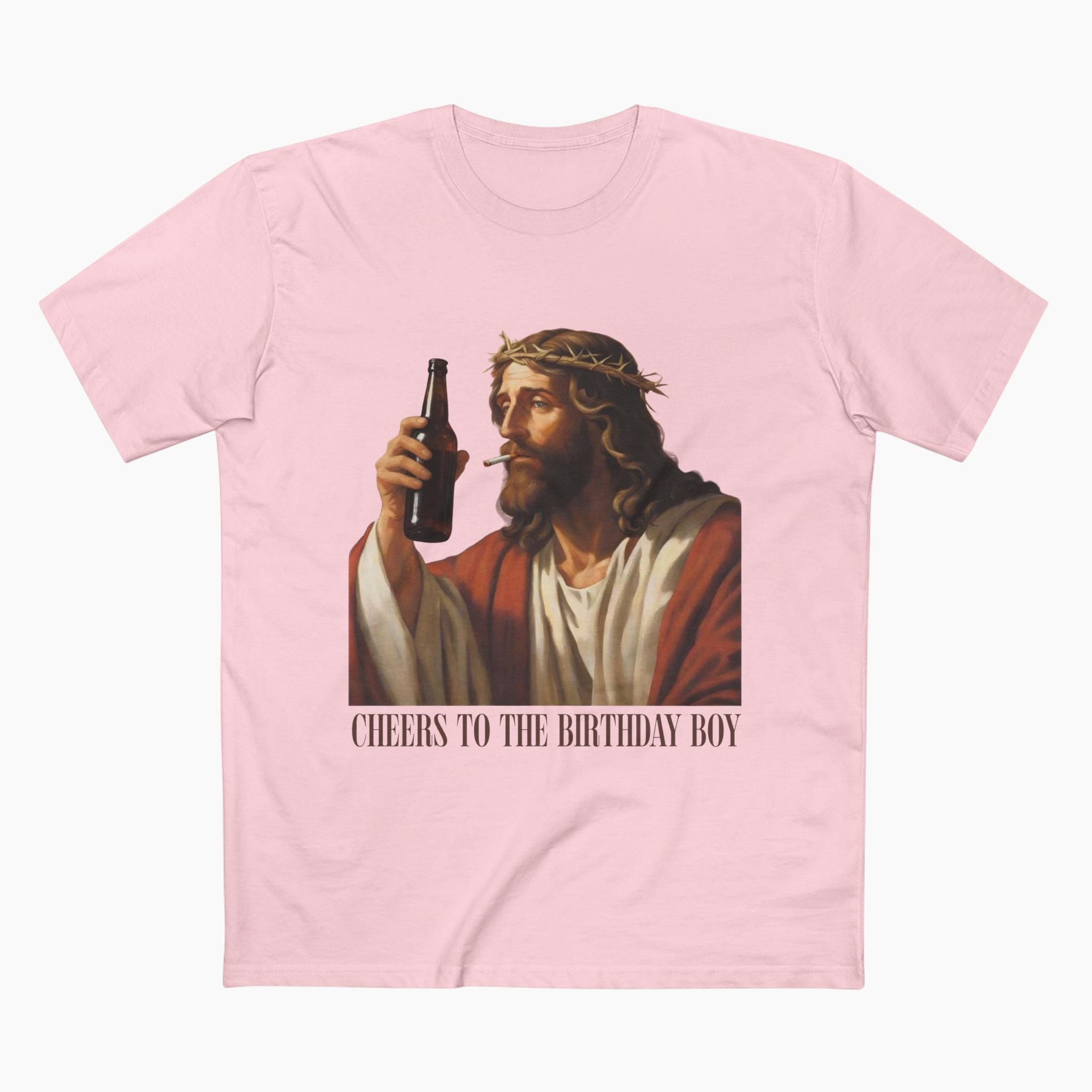 Cheers Jesus Birthday Unisex Staple Tee