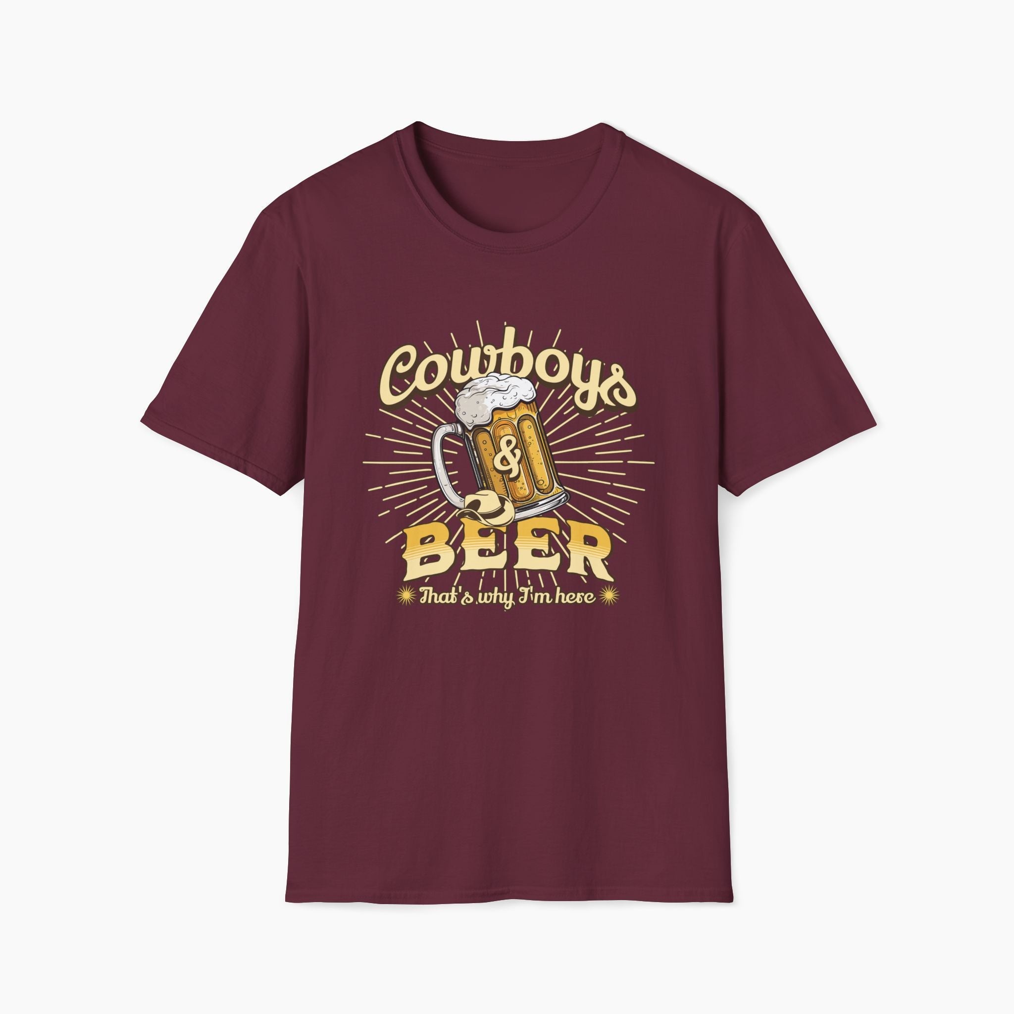 Cowboys And Beer Western T-Shirt