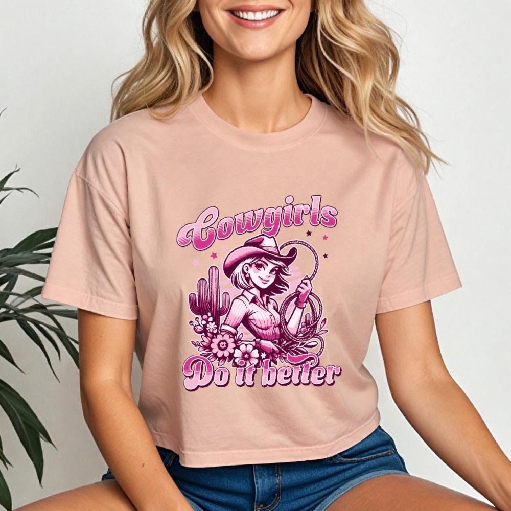 Cowgirls Do It Better Crop Tee