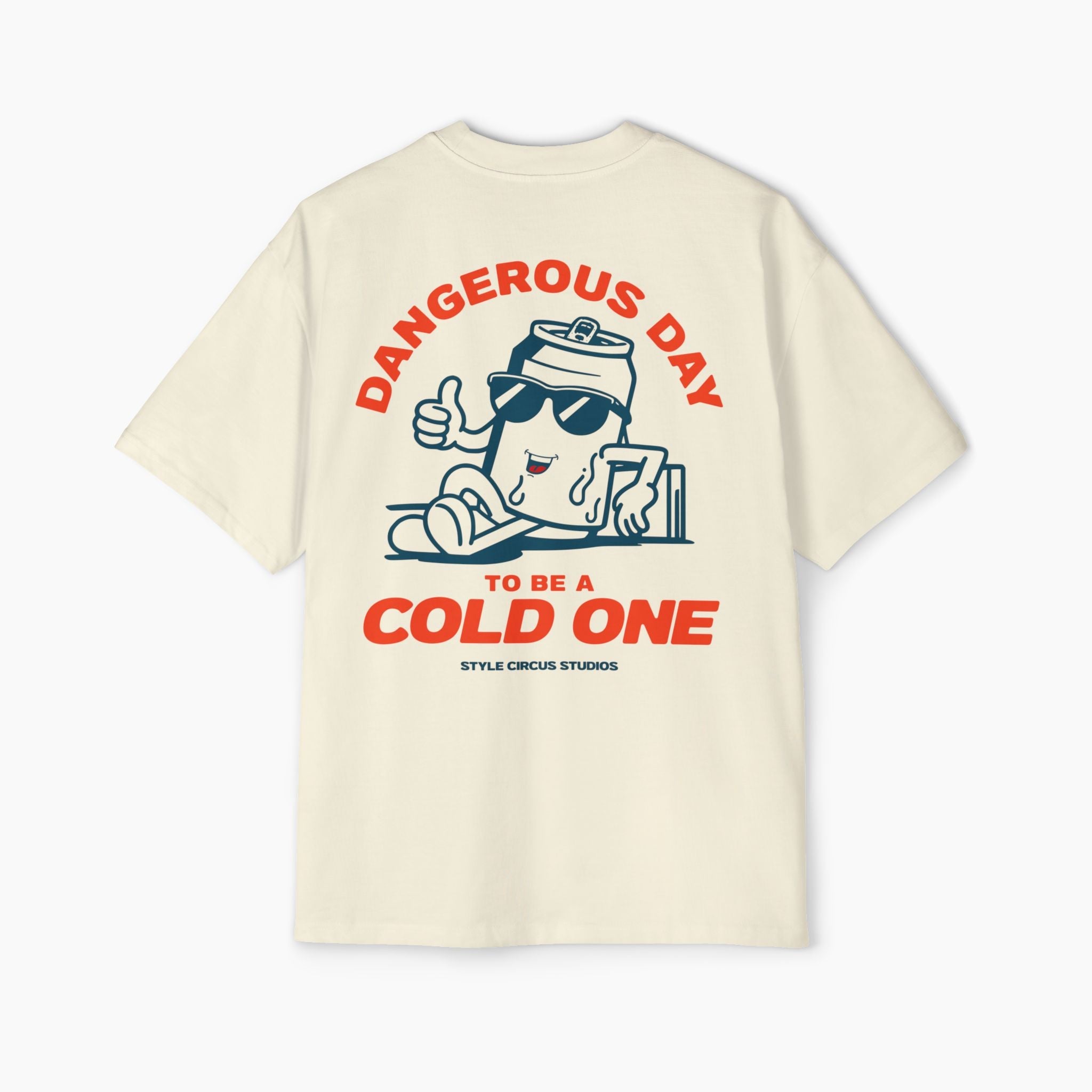 Dangerous Day To Be A Cold One Boxy Oversized Tee
