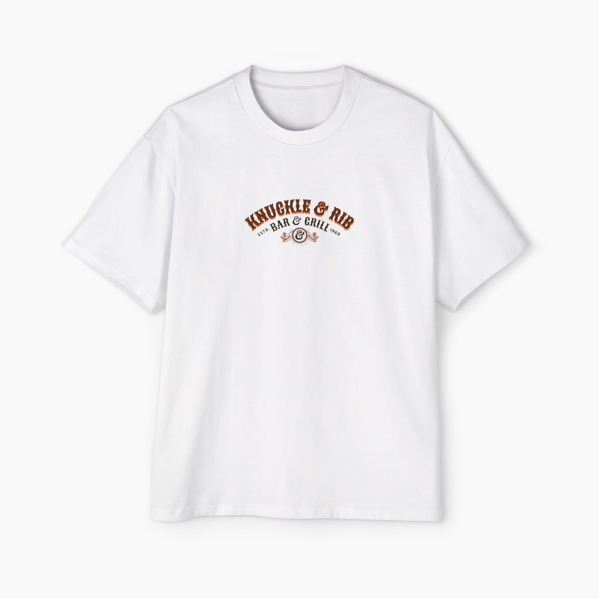 Knuckle & Rib Bar and Grill Boxy Oversized Tee