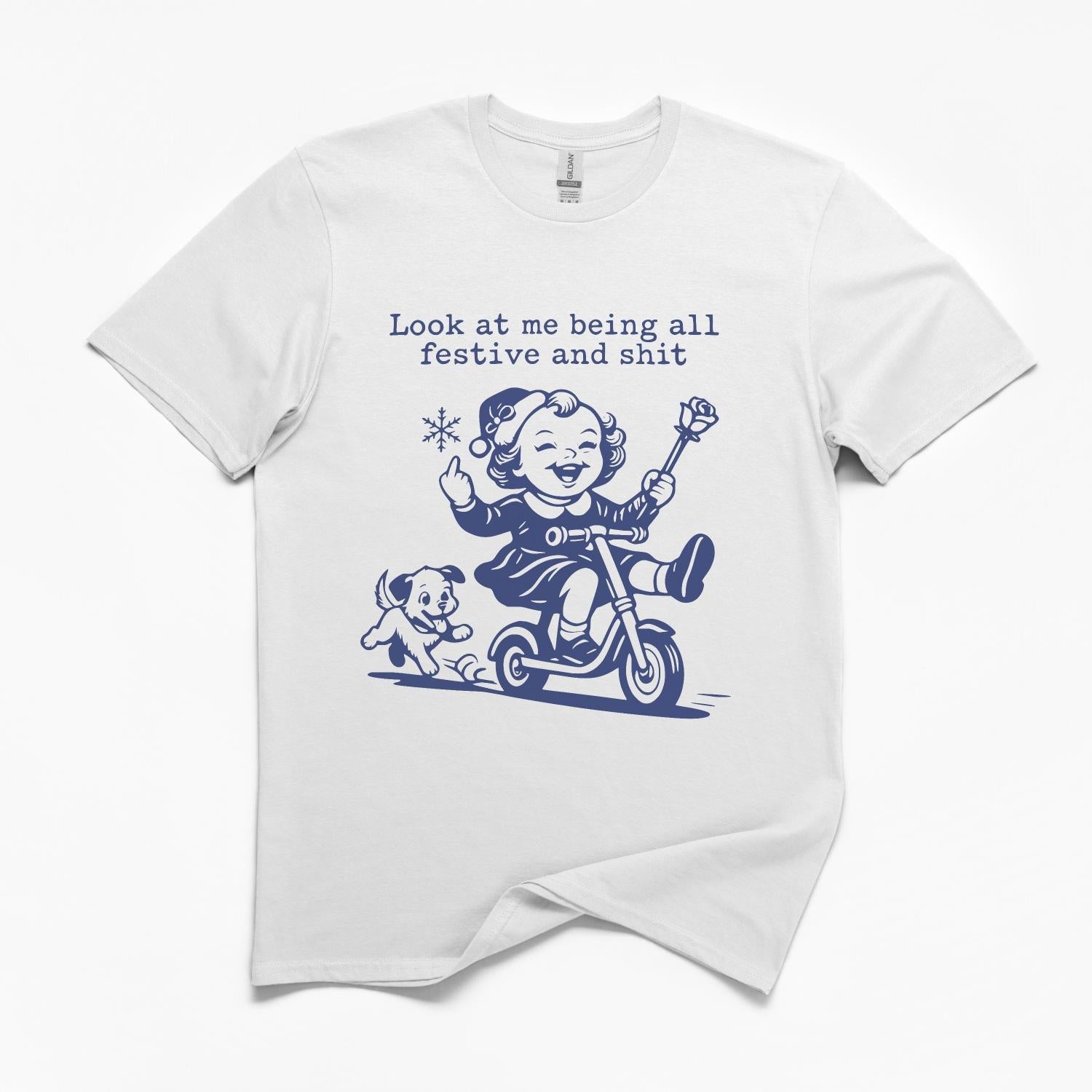 Look at Me Being Festive Girl T-Shirt