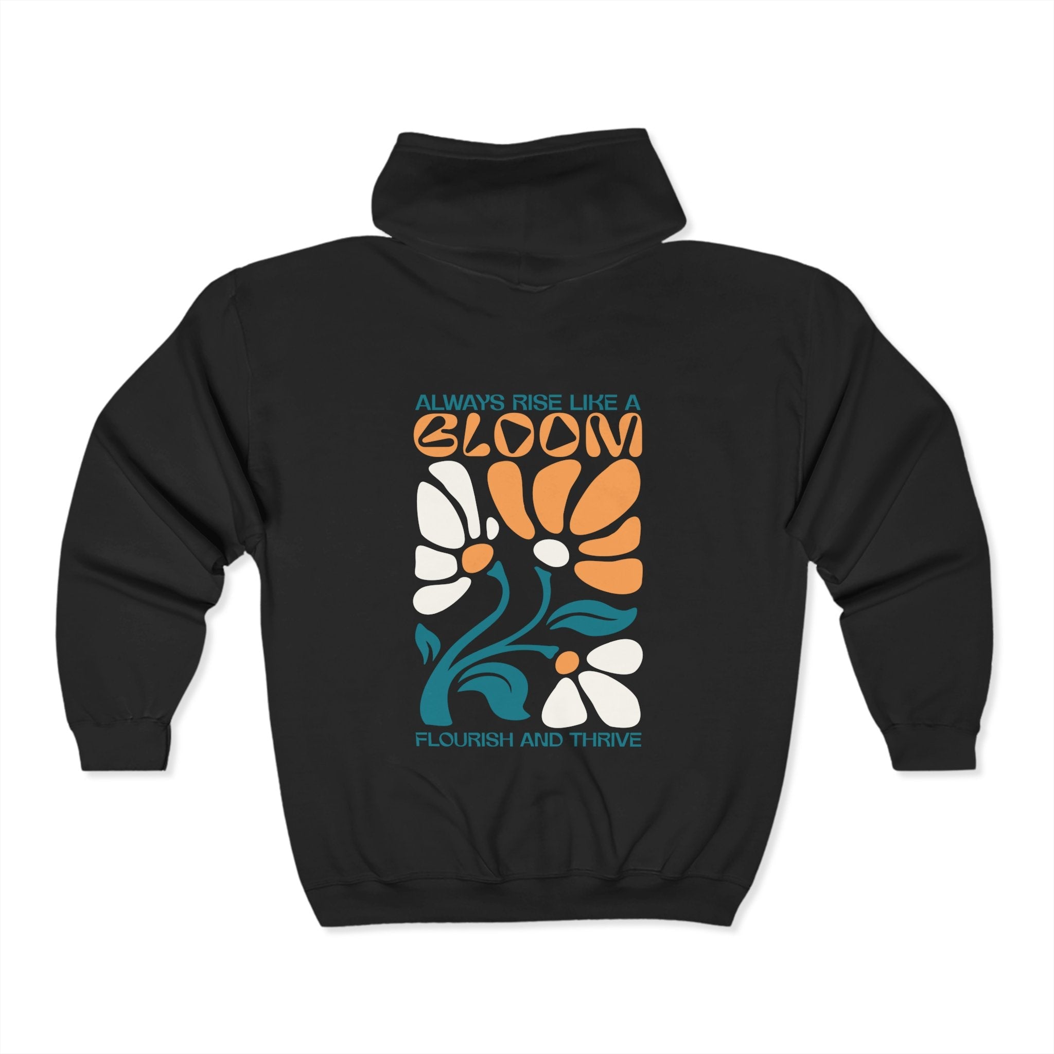 Rise Like A Bloom Unisex Zip-Up Hoodie