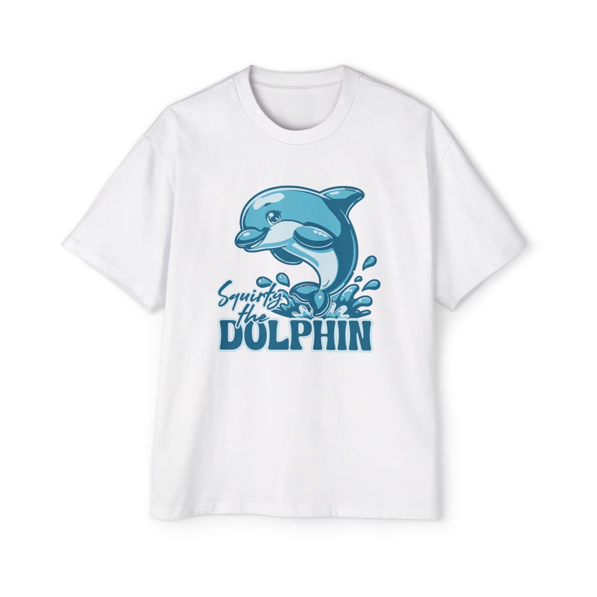 Squirty The Dolphin Unisex Oversized Tee - Style Circus