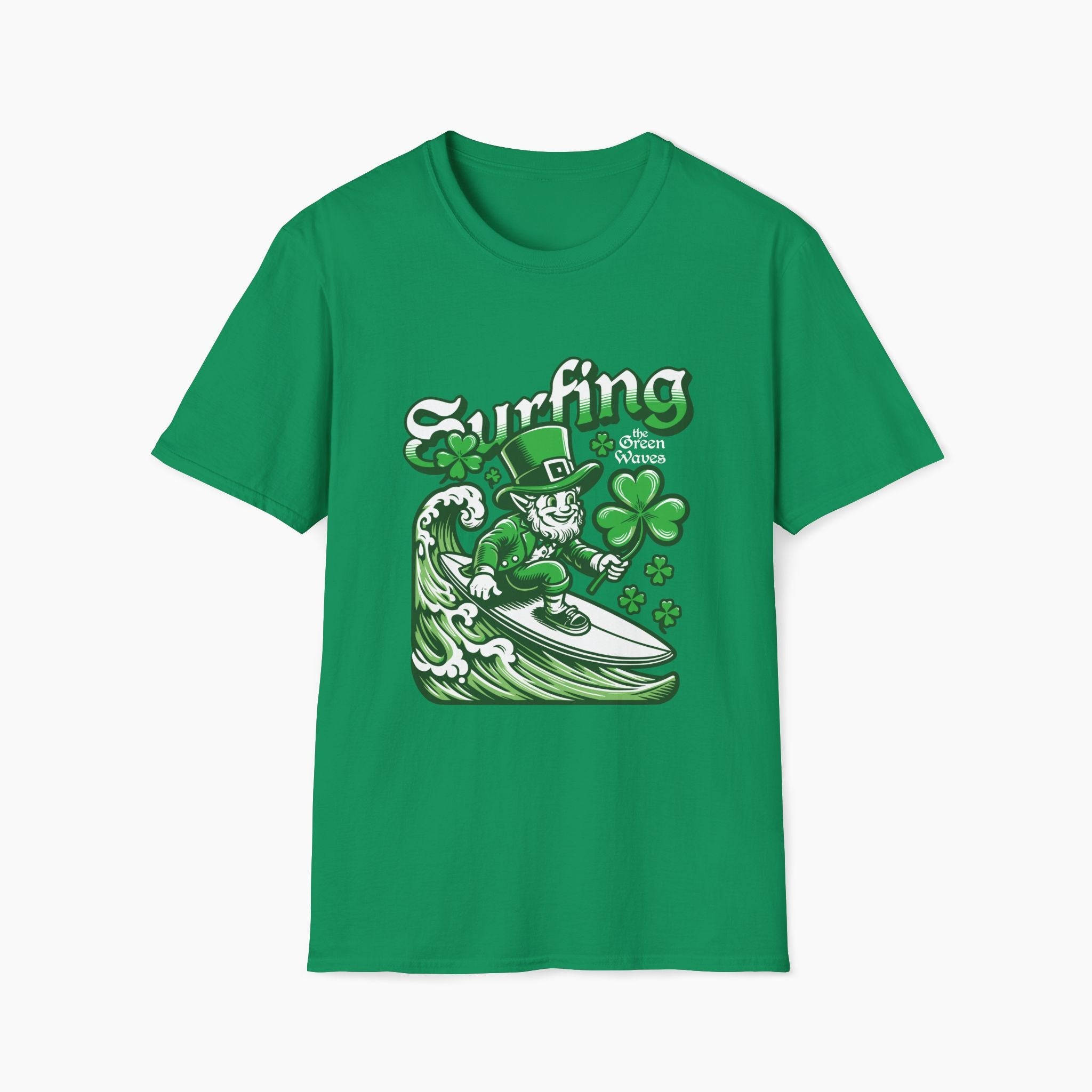 Surfing St Patrick's Day Unisex T-Shirt