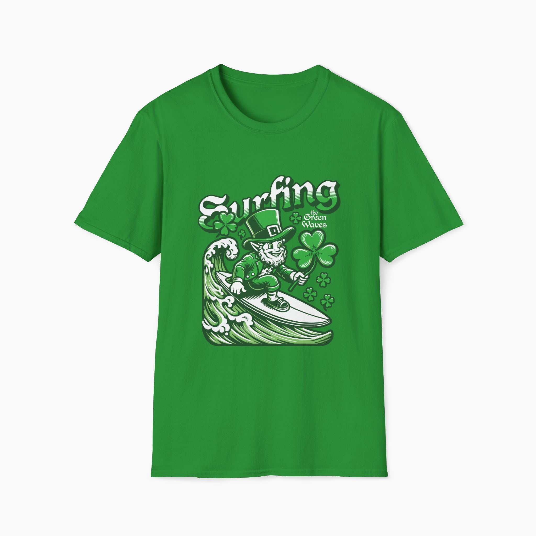 Surfing St Patrick's Day Unisex T-Shirt