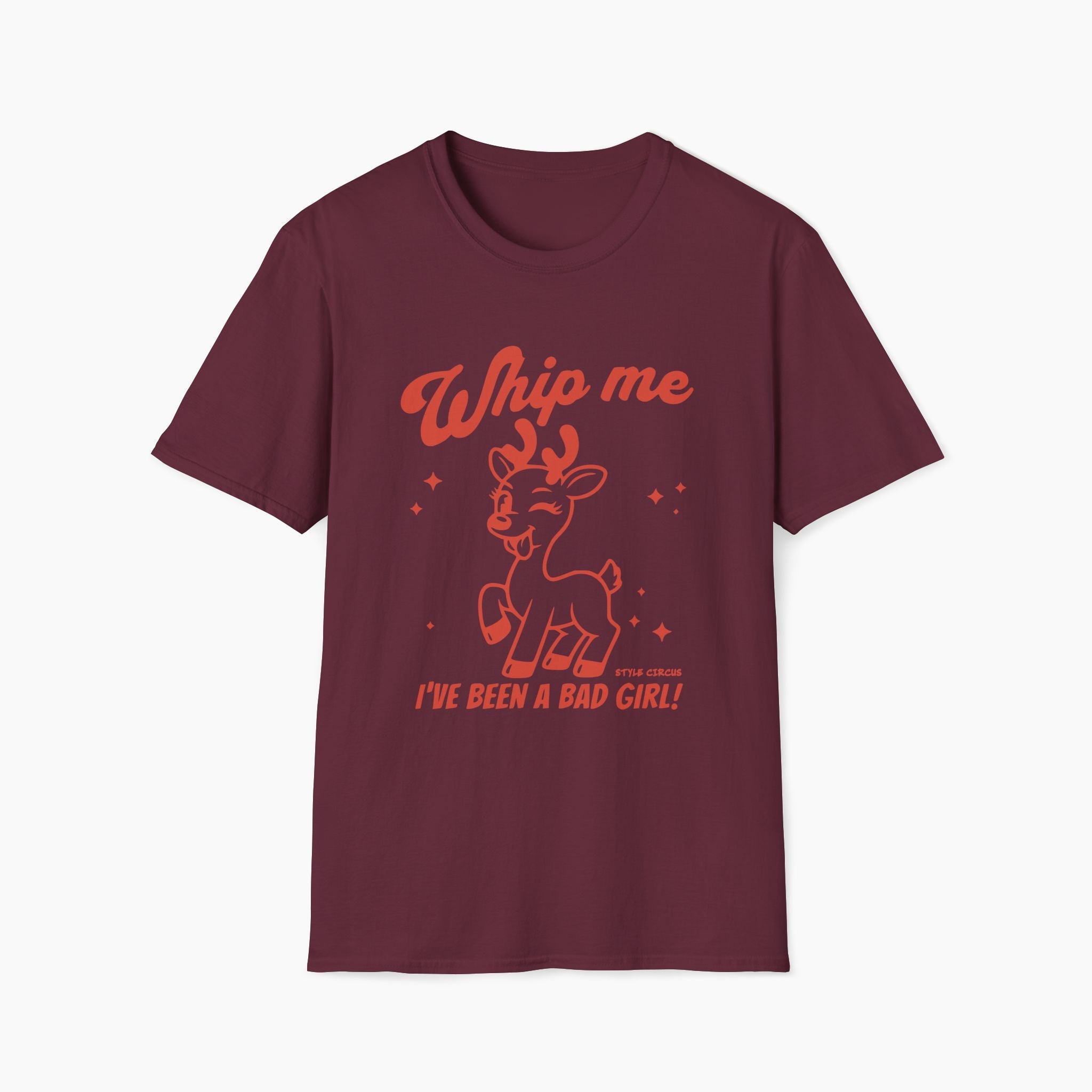 Whip Me I've Been a Bad Girl Christmas T-Shirt