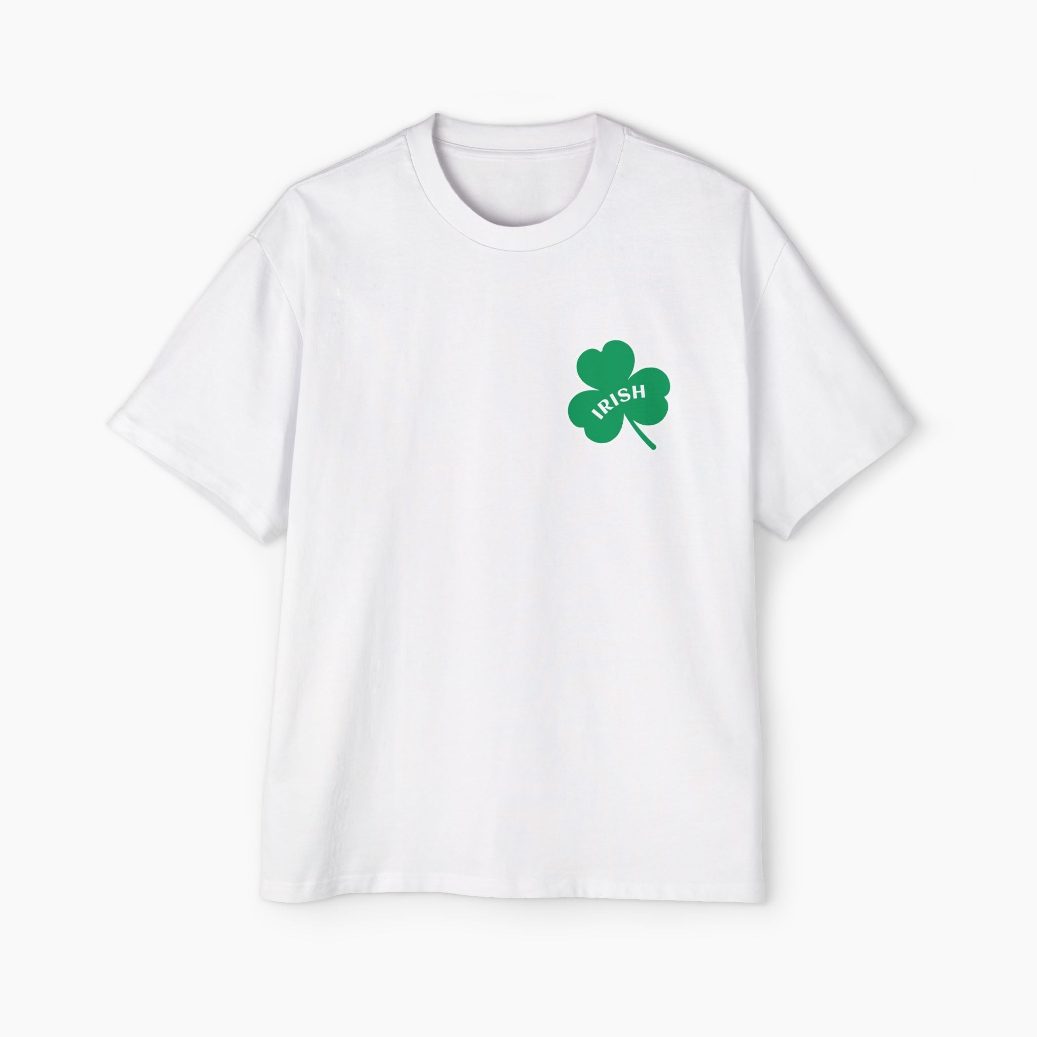 0% Irish 100% Shenanigans St Patrick's Day Boxy Oversized Tee