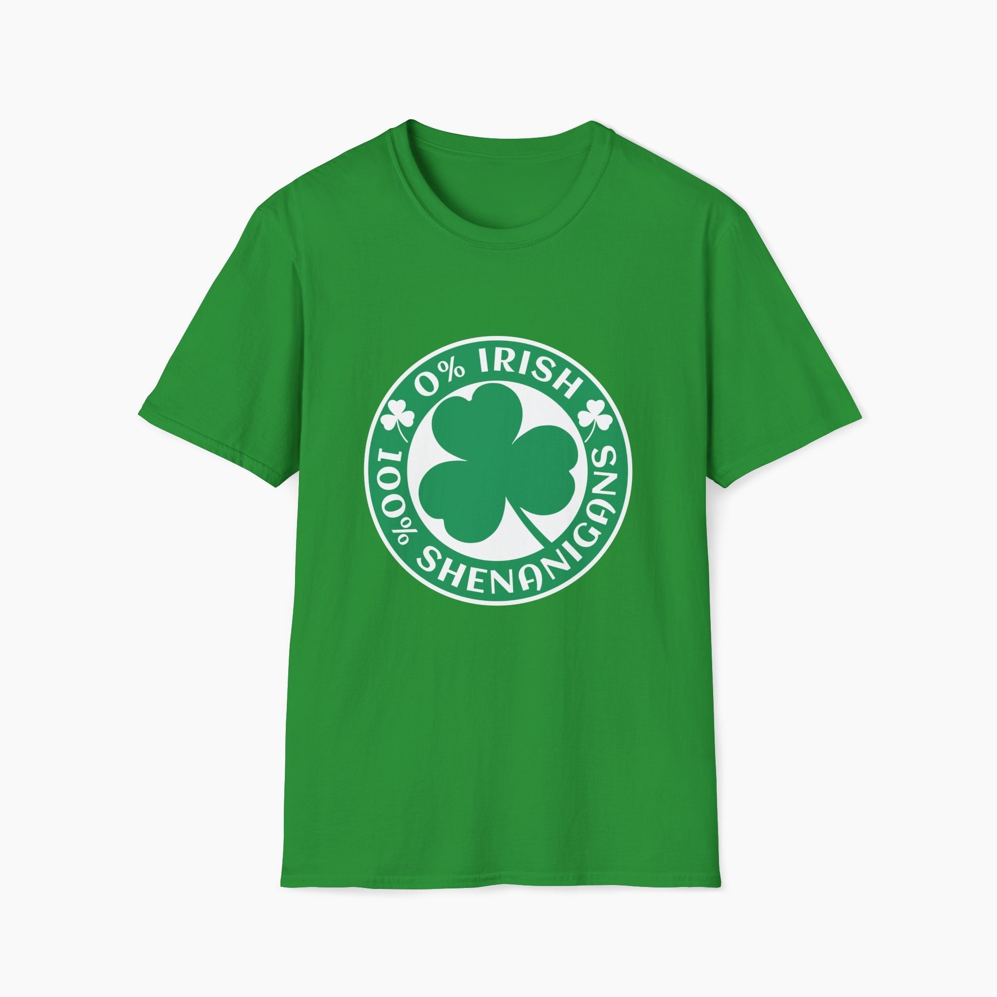 0% Irish 100% Shenanigans St Patrick's Day Unisex T-Shirt
