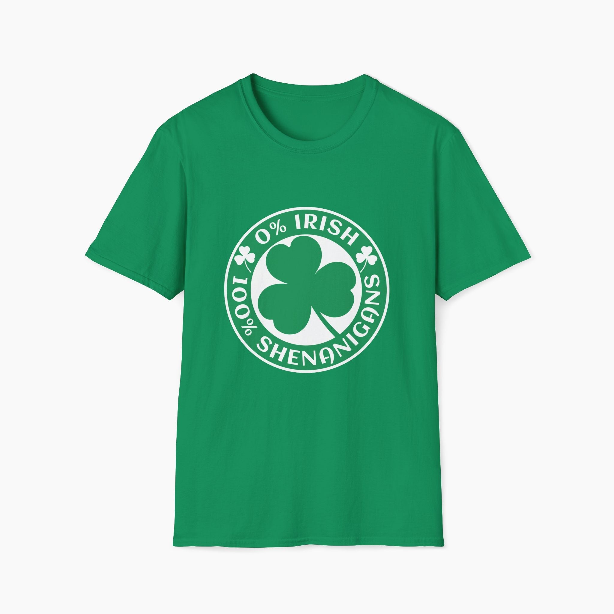 0% Irish 100% Shenanigans St Patrick's Day Unisex T-Shirt
