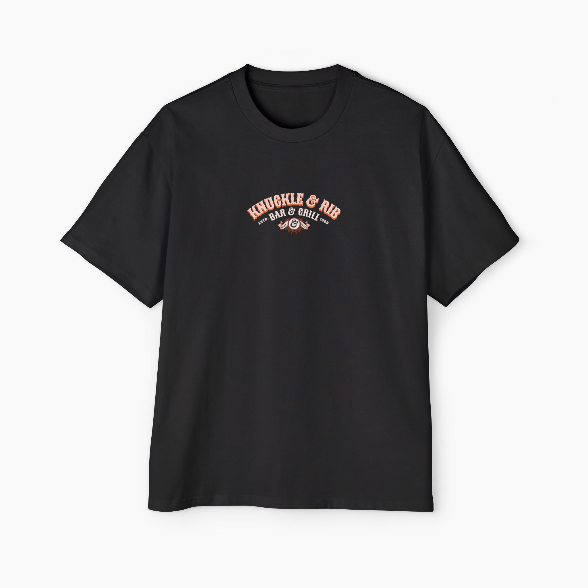 Knuckle & Rib Bar and Grill Boxy Oversized Tee