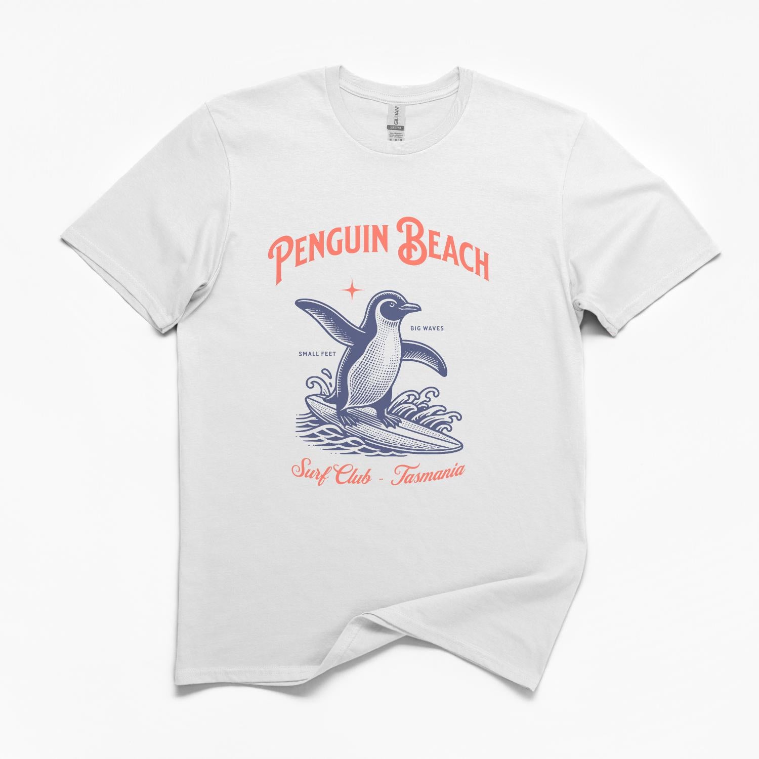 Penguin Beach Surf Tasmania T-Shirt