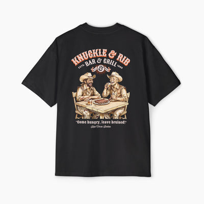 Knuckle & Rib Bar and Grill Boxy Oversized Tee