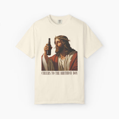 Cheers Jesus Birthday Oversized T-Shirt