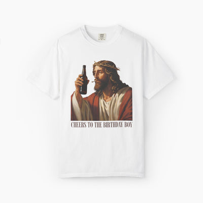 Cheers Jesus Birthday Oversized T-Shirt
