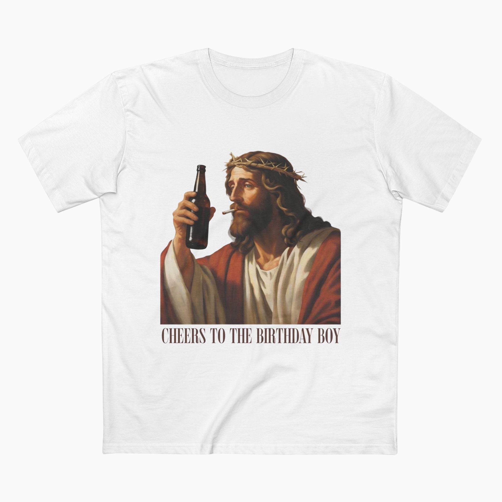 Cheers Jesus Birthday Unisex Staple Tee