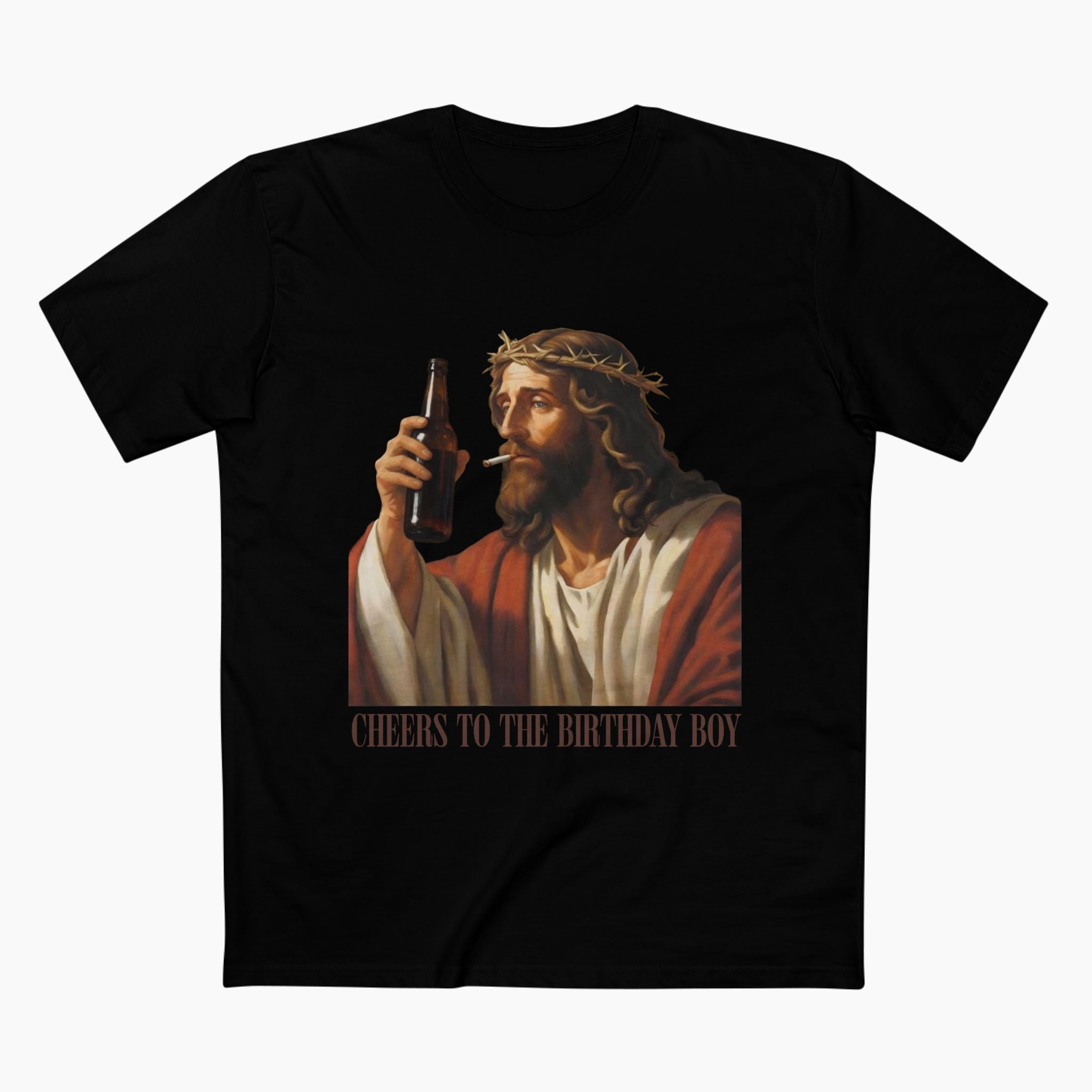 Cheers Jesus Birthday Unisex Staple Tee