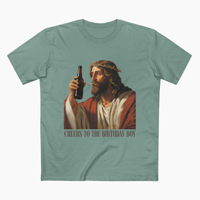 Cheers Jesus Birthday Unisex Staple Tee