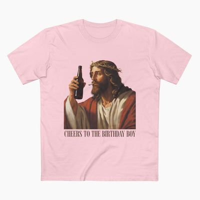 Cheers Jesus Birthday Unisex Staple Tee