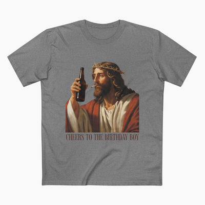 Cheers Jesus Birthday Unisex Staple Tee