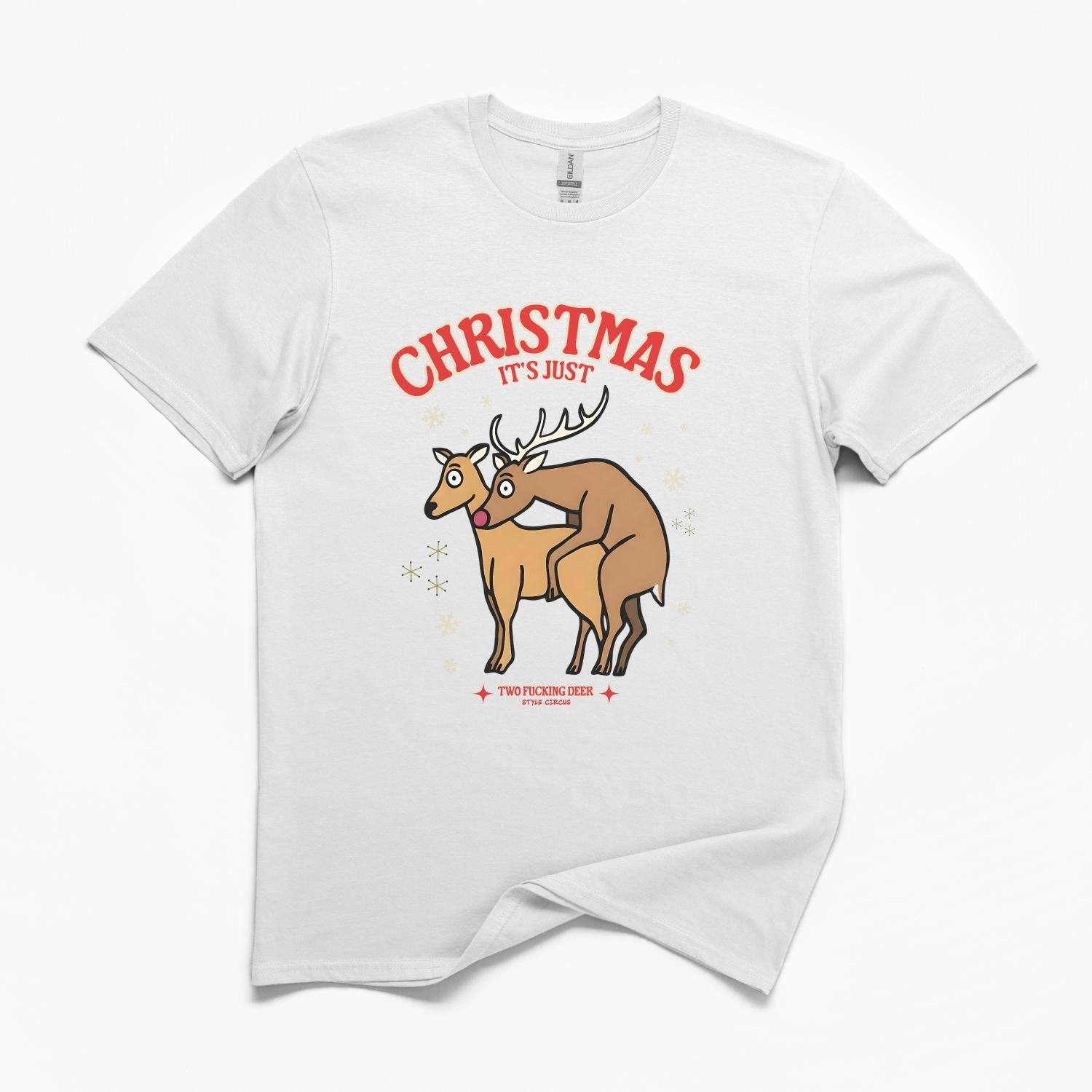 Christmas It's Just Two Fucking Deer T-Shirt