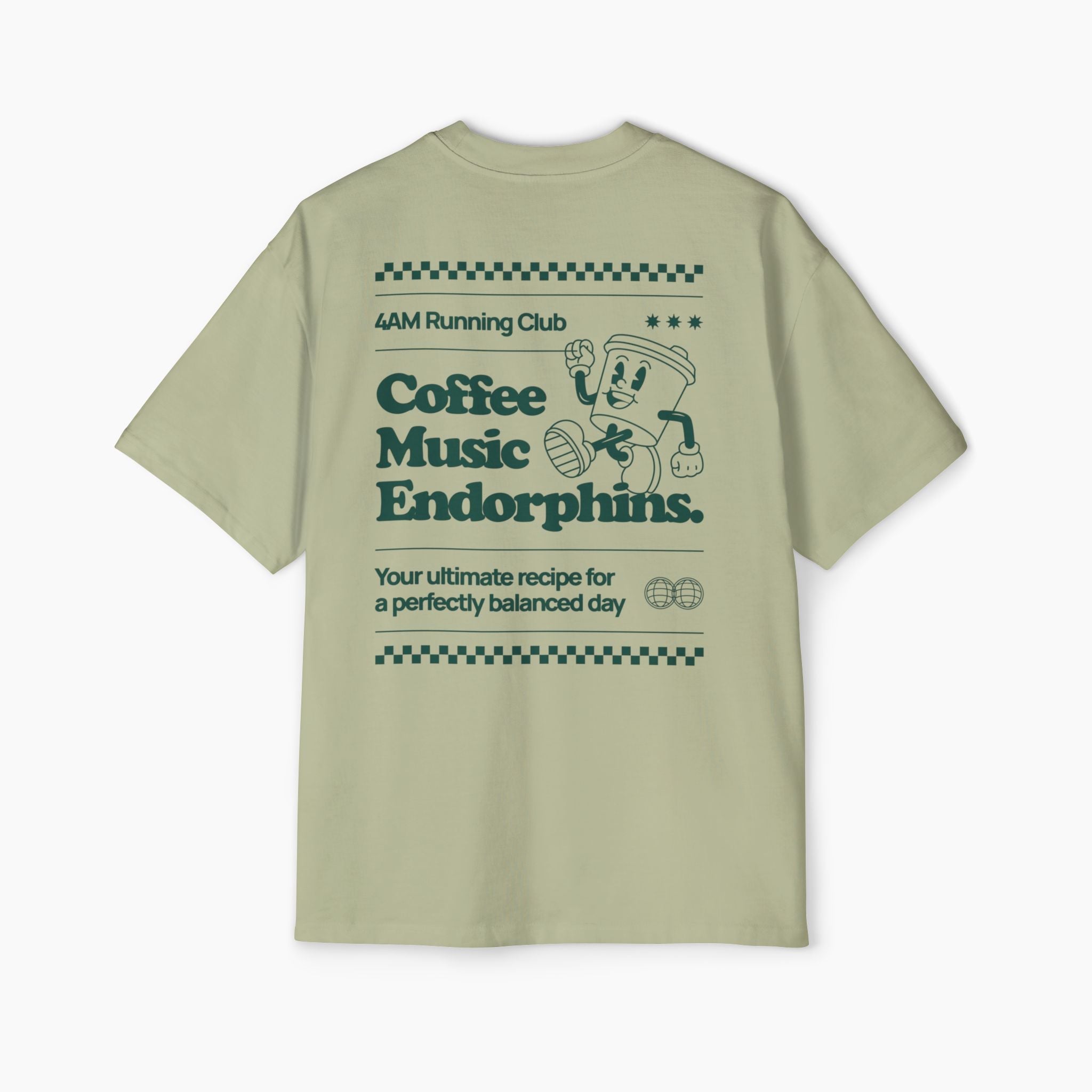 Coffee Music Endorphins Boxy Oversized Tee