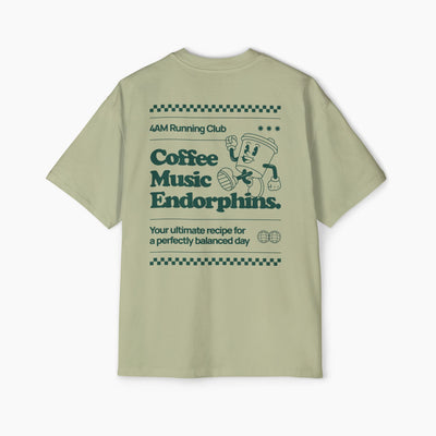 Coffee Music Endorphins Boxy Oversized Tee