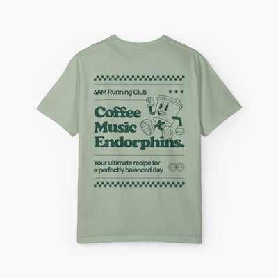 Coffee Music Endorphins Oversized T-Shirt