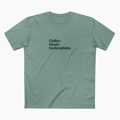 Coffee Music Endorphins Unisex Staple Tee