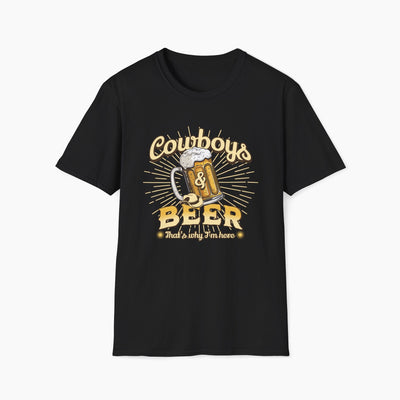 Cowboys And Beer Western T-Shirt