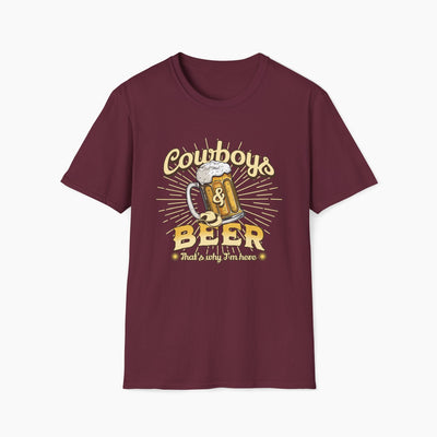 Cowboys And Beer Western T-Shirt
