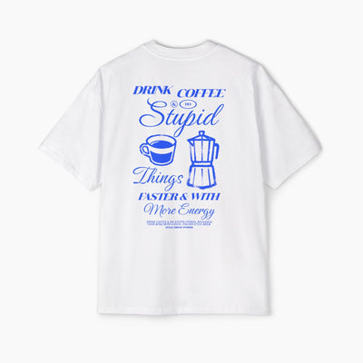 Drink Coffee & Do Stupid Things Boxy Oversized Tee