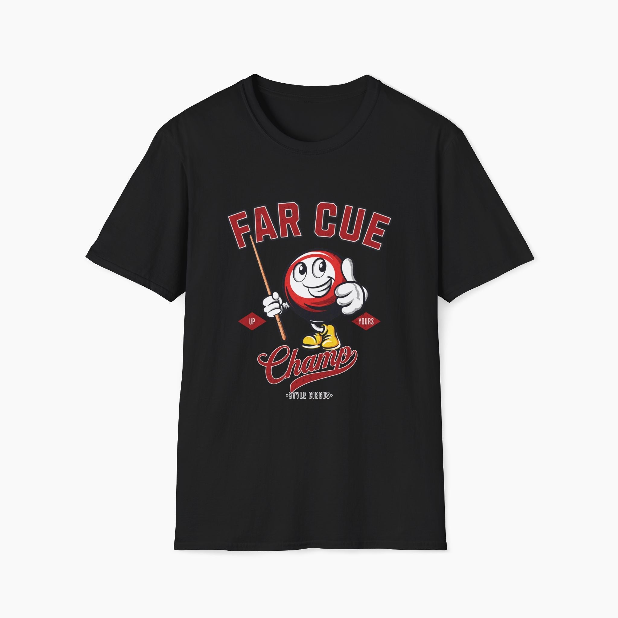 Far Cue Champ Billiards T-Shirt