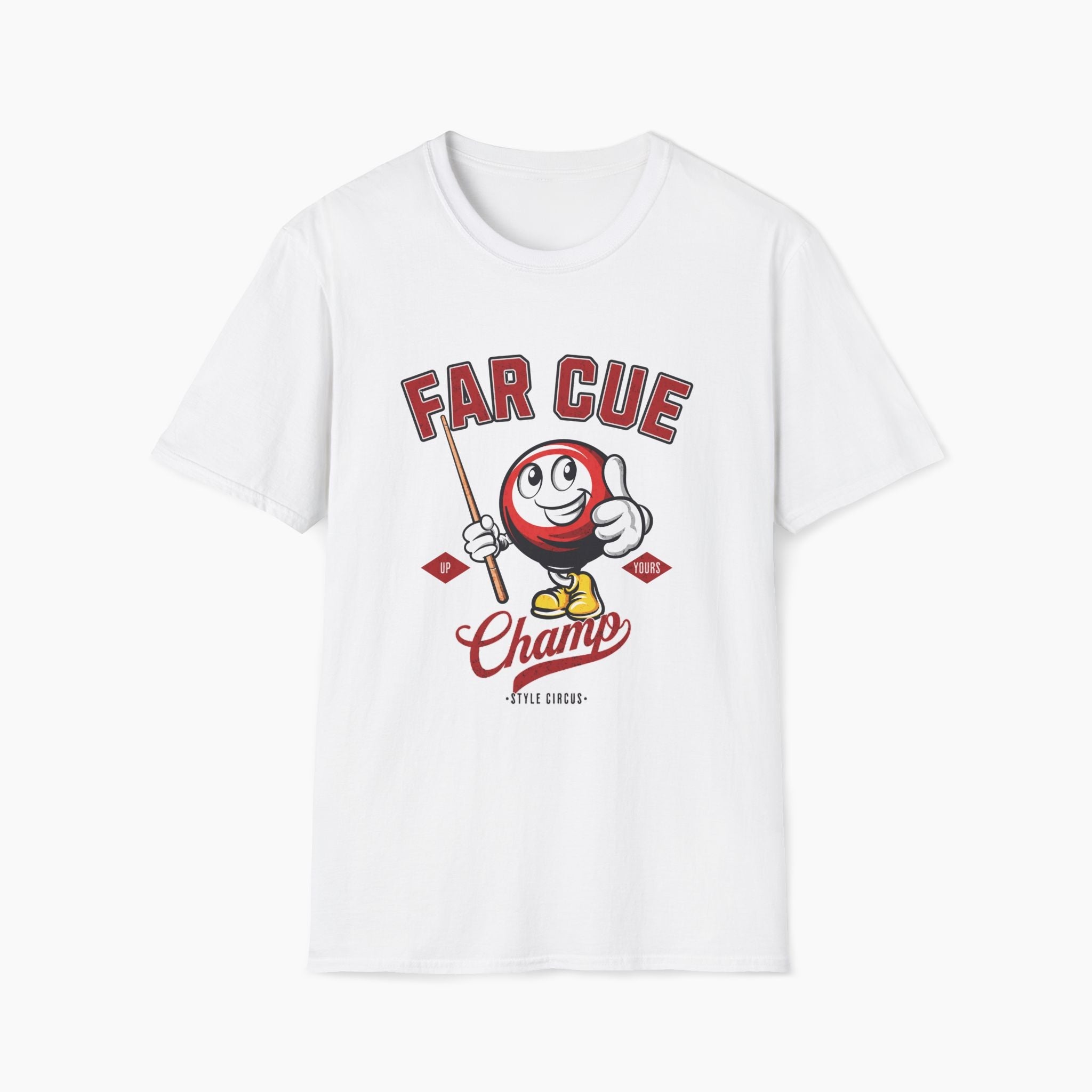 Far Cue Champ Billiards T-Shirt