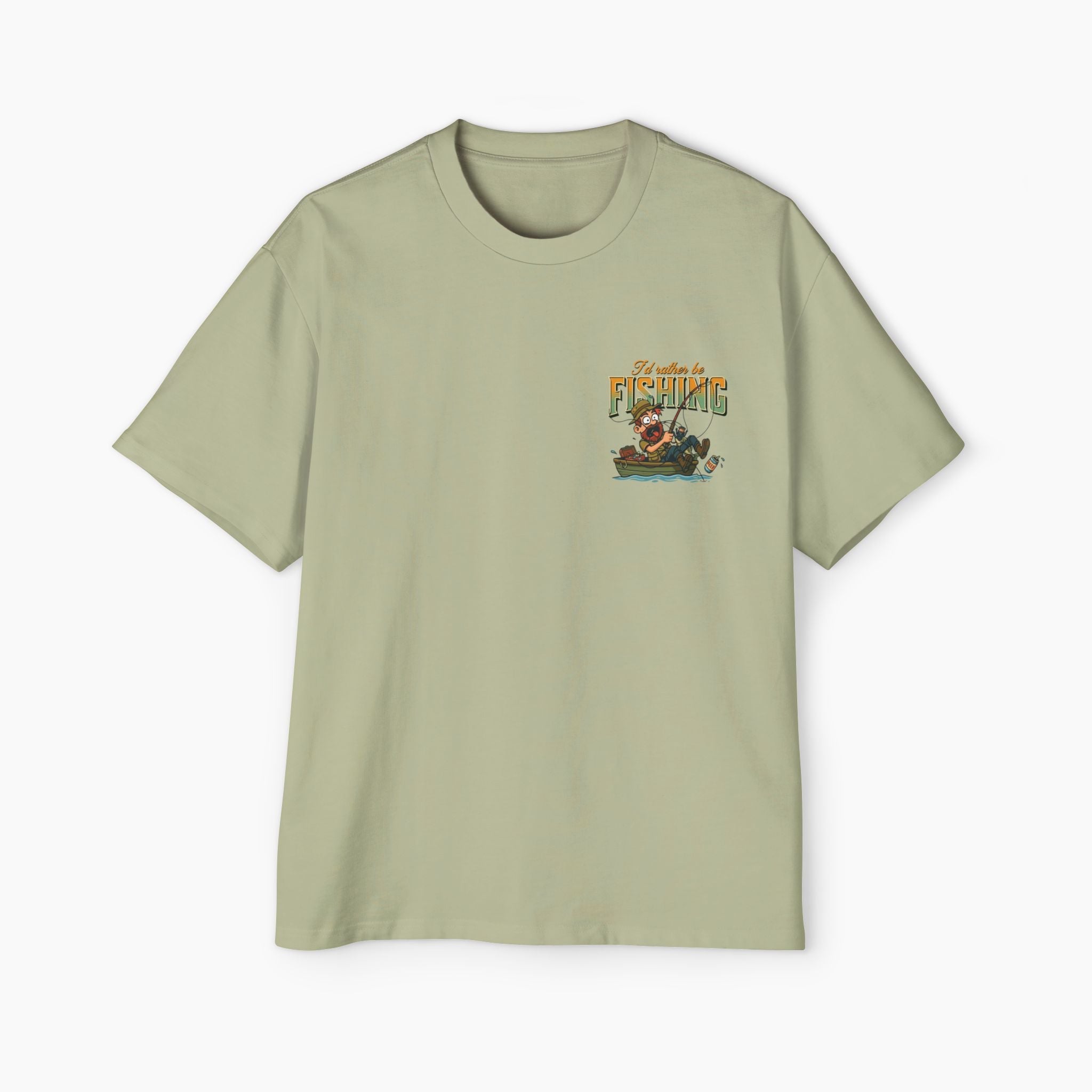 Fishing Days Better Than Work Days Boxy Oversized Tee