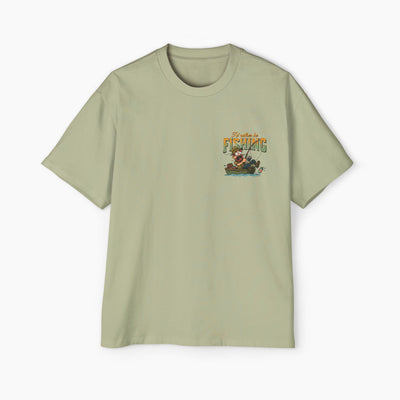 Fishing Days Better Than Work Days Boxy Oversized Tee