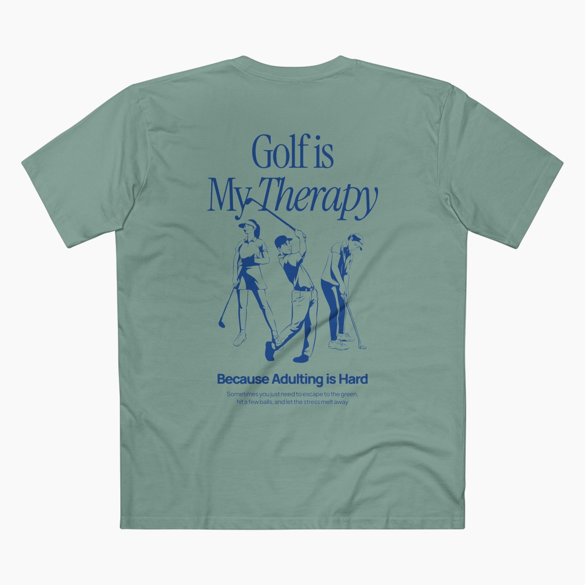 Golf Is My Therapy Unisex Staple Tee