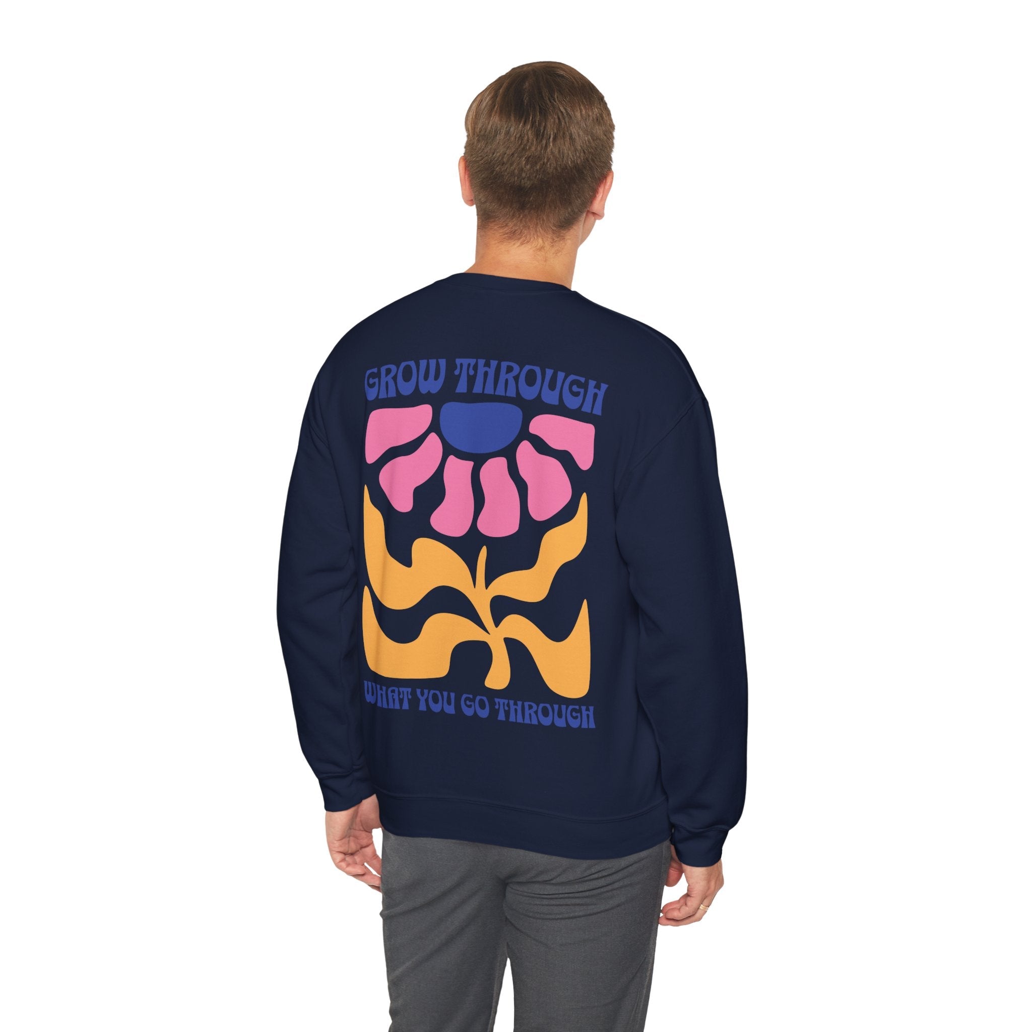 Grow Through What You Go Through Unisex Sweatshirt - Style Circus#color_navy