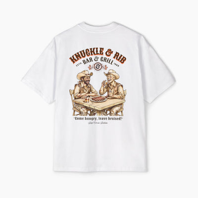 Knuckle & Rib Bar and Grill Boxy Oversized Tee