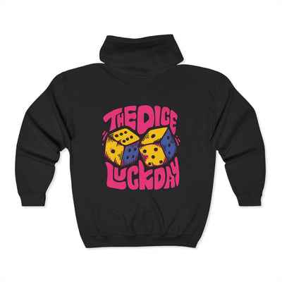 Lucky Dice Unisex Zip-Up Hoodie