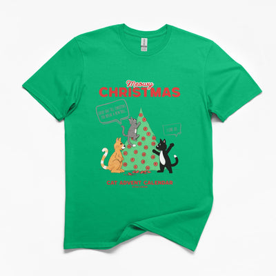 Meowy Cat Christmas T-Shirt
